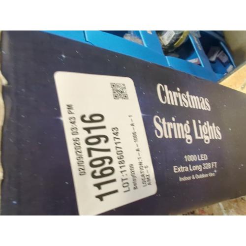 LJLNION 1000LED Christmas Lights, Extra Long 328FT Xmas Green Wire Fairy String Lights Plug in Outdoor, Remote Control & 8 Lighting Modes, Waterproof for Wedding Party Bedroom Decorations, White