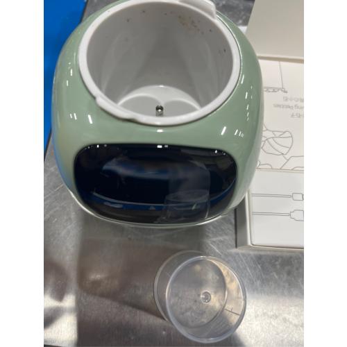 Masdio Smart Flowerpots, with Artificial Intelligence, Time Temperature Display, and Numerous Expressive Animations Based On The Environment, for Indoor Decoration, Gifts(White)