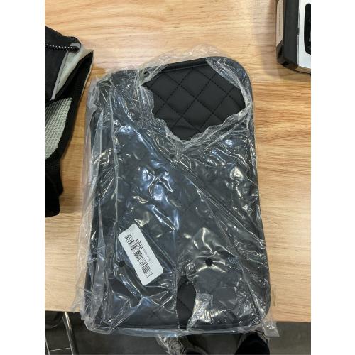 JOYTUTUS Center Console Cover with Storage Bag for SUV Sedan Car, Thin Middle Console Cover Arm Rest Pad, Leather 12.6 x 7.75 x 0.66