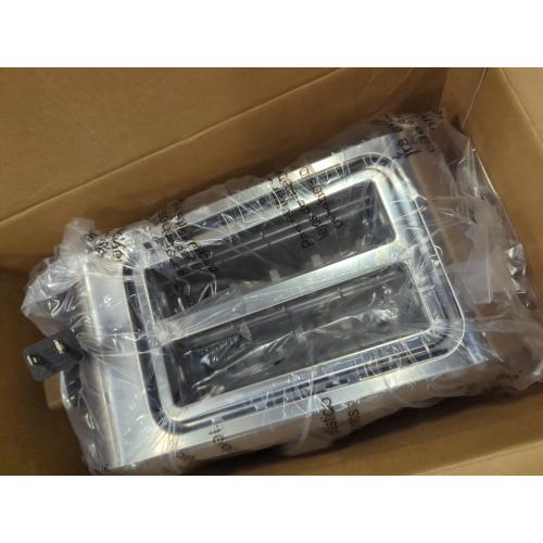 Oster 2-Slice Toaster Stainless Steel With Extra-Wide Slots: Reheat & Bagel Functions, 800W, Spot Clean