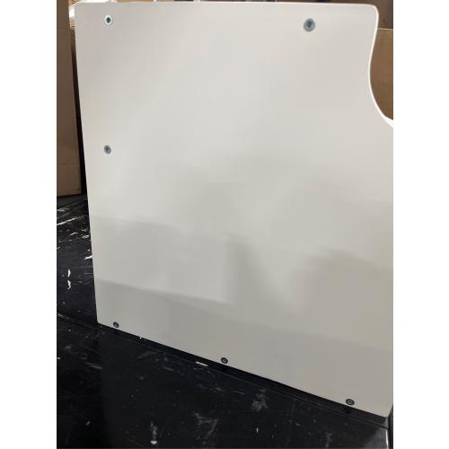 Narrow End Table with 2 Drawers, Wood Beside Table with Table Legs Floor Nightstand Slim Side Table Modern Night Stand White for Living Room Bedroom (Missing The Parts, See The Pictures)