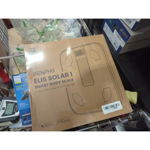 RENPHO Smart Scale with Endless Power, Solar-Powered Scale for Body Weight, No Batteries Needed, Digital Bluetooth Body Fat Scale, Body Composition Monitor with Smart App, 400 lbs-Elis Solar 1