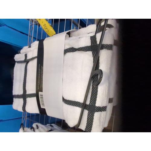 All-Clad Checked Kitchen Towel: Highly Absorbent, Super Soft Long Lasting - 100% Cotton, 17x30 Tea Towel for Cleaning & Drying Dishes, Pans, Glassware, or Countertops, (6-Pack), Black