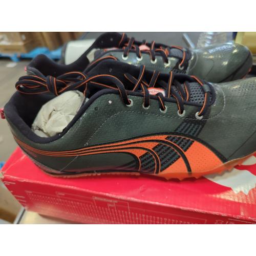 Puma Complete Tfx Sprint 3 Mens 13 Grey/Orange/Black