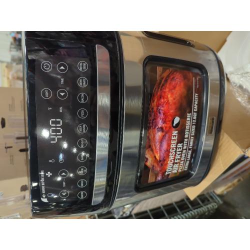 12.6-qt. Touchscreen Bella PRO Air Fryer Pizza Oven with Rotisserie in Stainless Steel