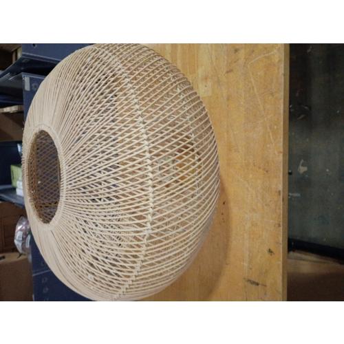 Rattan Pendant Light 16 1-Light Hand-Woven Hanging Light | Wicker Woven Basket Chandelier, Modern Bohemian, For Kitchen Island Foyer Farmhouse Porch