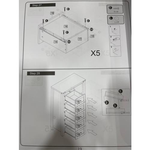 Dresser Storage Cabinet Chest of Drawer for Bedroom, with Barn Door, White Wood Dresser, Adjustable Shelves, Rustic, for Living Room, Entryway, Hallway
