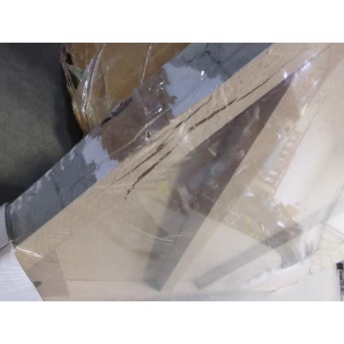 Navaris Magnetic Dry Erase Board - 16 x 24 inches Decorative White Board for Wall with Design, Includes 5 Magnets and Marker - Industrial