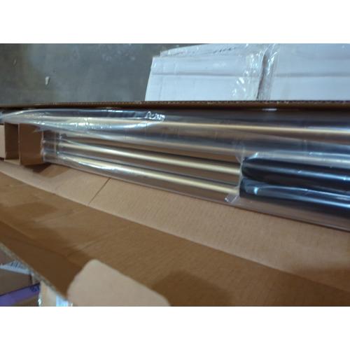 Ivilon Window Curtain Rod End Cap - 1 inch Pole. 120 to 240 Inch. Satin Nickel