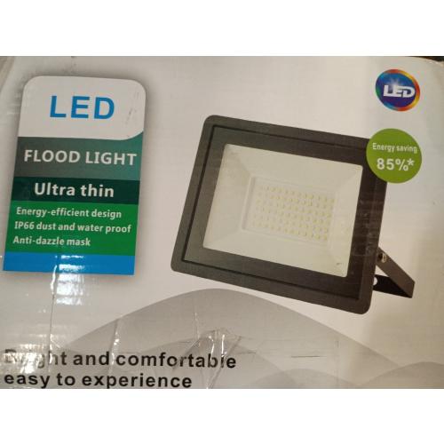 50W LED Flood Light Outdoor, 5000LM Super Bright Floodlight Outside Work Light with Plug, 6500K Daylight White LED Flood Light Outdoor, IP66 Waterproof Outdoor Flood Light-1Pack