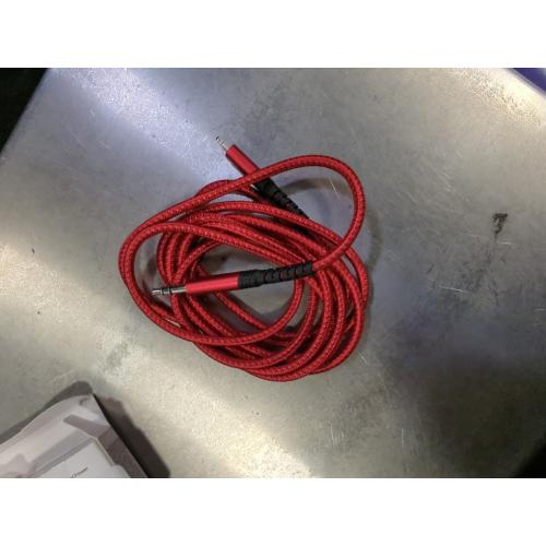 JSAUX Apple MFi Certified Lightning to 3.5mm Audio Cable 6FT, AUX Cord for iPhone Headphones Jack Compatible with iPhone 14/14 Plus/14Pro/13/13 Pro Max/12/12 Pro/11 Pro/X/XS/XR/8/Car Stereo-Red