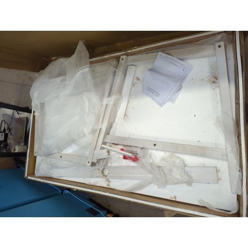 Walker Edison Rectangle Outdoor Dining Table 35-in W x 60-in L Umbrella Hole