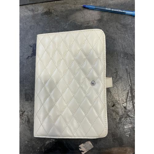 TANG SONG Leather Travel Jewelry Organizer Case – Velvet-Lined Zipper Pouch for Earrings, Necklace & Rings Portable Gift for Women (White)