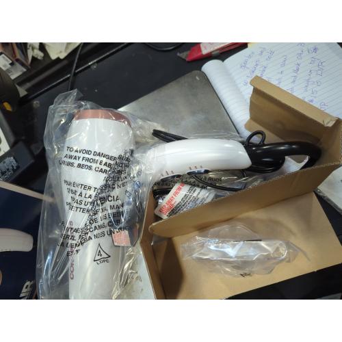 Conair Double Ceramic 1875W Hair Dryer, 3 Heat/ 2 Speed Blow Dryer, Powerful and Fast Drying, Includes Concentrator, Cool Shot Button, Removable Filter, White, Travel hair dryer