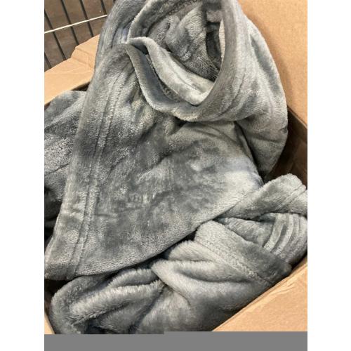 Ash Grey 300GSM Luxury Anti-Static Fuzzy Soft Microfiber Bed Kind size
