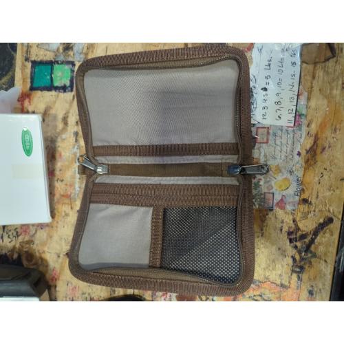 Journal Cover for Field Notes & Moleskine Cahier with YKK Zipper, 3.5x5.5 Waxed Canvas Notebook Cover with Pen Holder, Water Resistant Travel Planner Cover for Daily Use