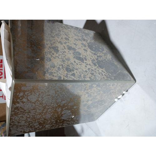 Natasha Waste BasketReverse-Painted Glass Waste Basket ( crack 2 side see the pictures)