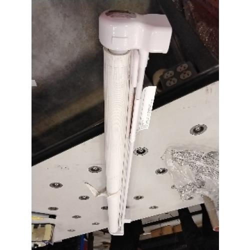 Reinforced  Extra Tall Retractable Dog Gate for Doorways  Wide Mesh Baby Gate, Tall Baby Gates for Stairs with Rods to Prevent Crawling Through Retractable Pet Gate Indoor Outdoor, White