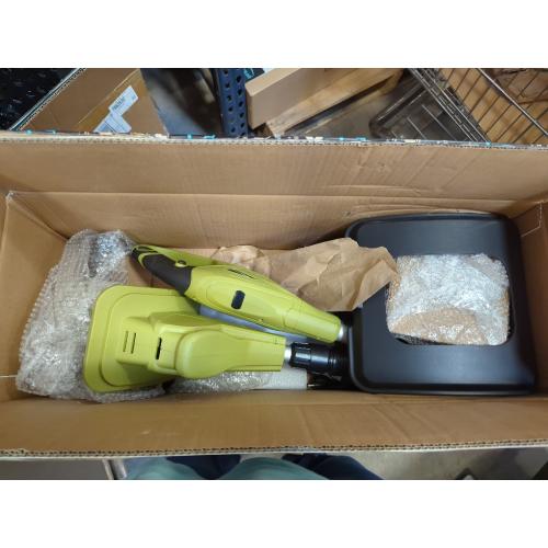Green 20V Cordless Tiller Cultivator with 48 Steel Tines, 9-inch Wide Battery Powered Garden Cultivator, Mini Tiller for Lawn/Gardening/Soil Cultivation(2*2Ah Battery and Fast Charger Included)