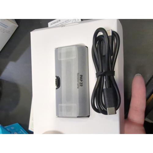 Anker - Nano Power Bank with Built-in Foldable USB-C Connector - Black