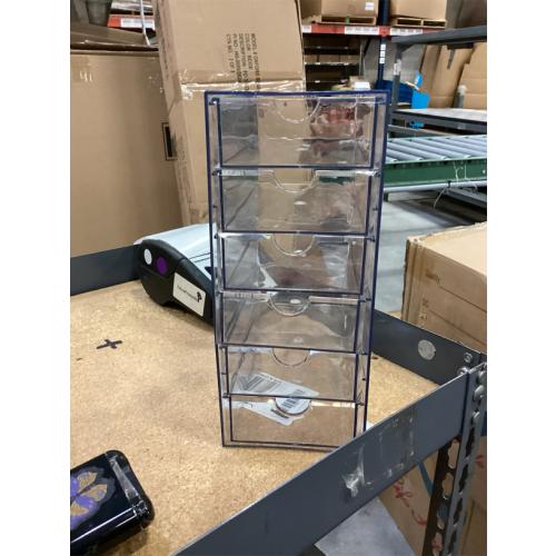 mDesign Stackable Storage Containers Box with 2 Pull-Out Drawers - Stacking Plastic Drawer Bins for Master or Guest Bathroom, Linen Closet, Vanity, Makeup Table Lumiere Collection 4 Pack, Clear