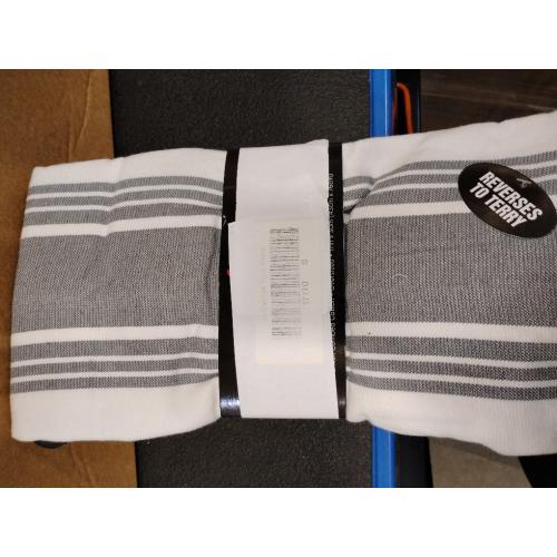 All-Clad Dual-Purpose Kitchen Towels: Highly Absorbent - 100% Cotton, 17x30 Dish Towels for Cleaning & Drying Dishes & Glassware, 6-Pack, Pewter