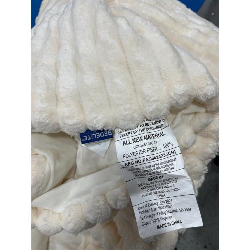 BEDELITE Fleece Throw Blanket for Couch (102in x 90in) 3pcs