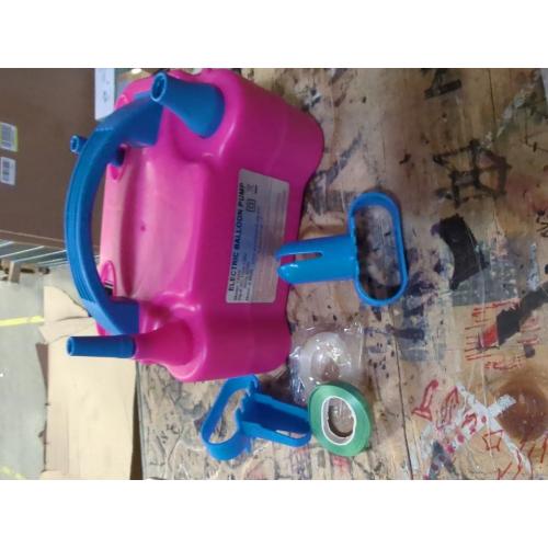 Balloon Pump Electric, Portable Automatic Dual Nozzle Inflator 110V 600W with Tying Tools for Birthday Gender Reveal Baby Shower Balloons Party Decorations