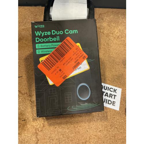 Wireless Duo Cam Video Doorbell, Battery Powered, 2K Full HD Video, 2 Cameras (People and Package), Color Night Vision