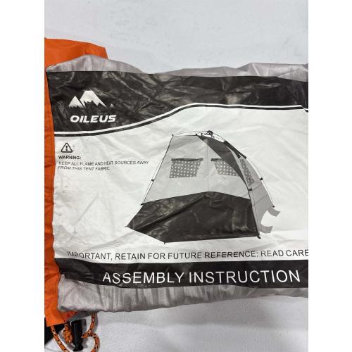 Oileus X-Large Beach Tent Sun Shelter for 4-5 Person Portable Sun Shade Instant Pop Up Tent for Beach with Carrying Bag,, Anti UV for Fishing Hiking Camping, Waterproof ( missing nails )