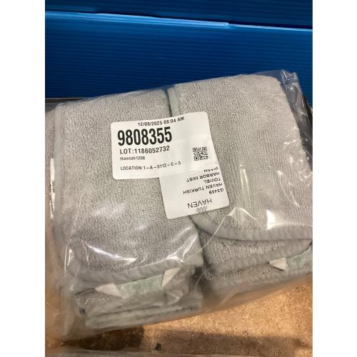 Haven Turkish Cotton Washcloth in Harbor Mist Grey 6 Pack