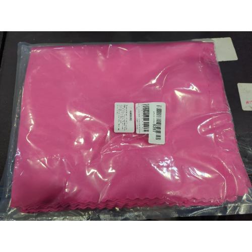 Pink 20x20 VACVELT 12 Pack Hot Pink Satin Napkins 20x20 Inch for Wedding, Elegant Dinner, Square Table Decor, Restaurant, Banquet, Graduation Party - Scalloped Silky Cloth