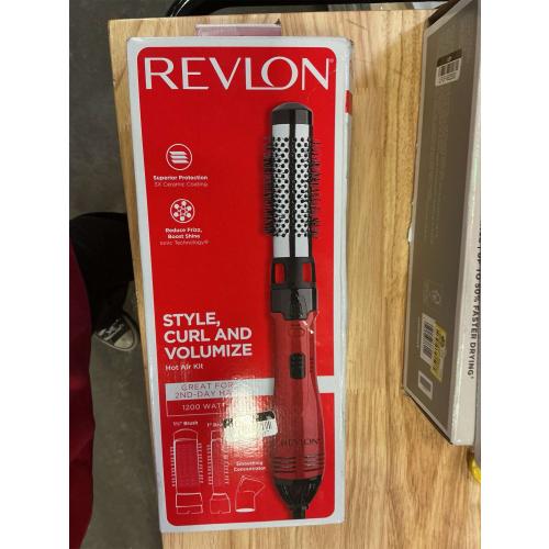 Revlon 1200W Perfect Style Hot Air Kit | Style, Curl, and Volumize, 3 Piece Set