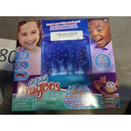 Animagic Aqua Dragons Light-Up Deep Sea Habitat | Build an Aquatic Ecosystem, Watch Prehistoric Pets Hatch & Grow Science Kit | Ages 6  (Packaging may vary)