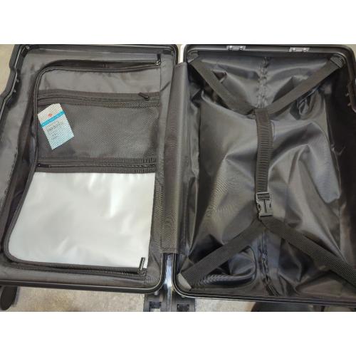 Zipperless Luggage, 22x14x9 Aviation Certified, Polycarbonate Aluminum Hardshell, Expandable Carry-On Luggage with Spinner Wheels, Hardshell Luggage, 20 Inch Cabin