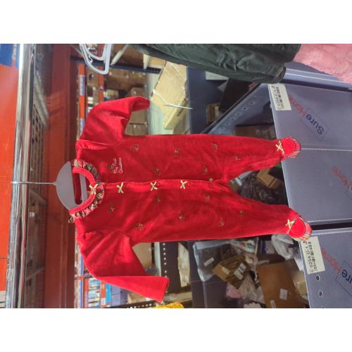 SIZE 9M. Little Me Girls' Holly Plaid Footie - Baby