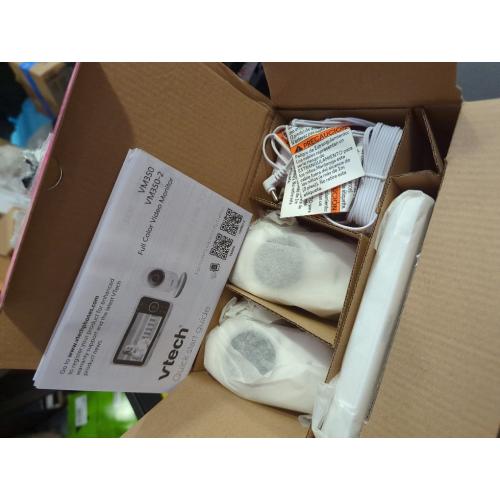 VTech VM819-2 Baby Monitor, 2.8” Screen, 2 Cameras, 1000ft Range, Night Vision, 2-Way Audio, Temperature Sensor, Lullabies, Secured Transmission No WiFi