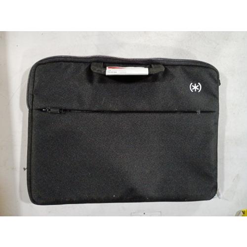 Speck Transfer Pro-Pocket Universal 13-14 Inch Laptop Sleeve with Front Pocket - Durable Protective Case for Laptops and Tablets - Compatible with MacBook Computers - Black/White