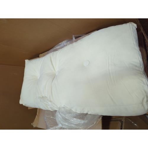 White Triangular Wedge Headboard Pillows Twin XL Dorm Headboard Long Backrest Positioning Support Reading Bolster Pillow Side Pockets Wedge Pillow College Dorm Room Essentials Bed Bedroom Decor White