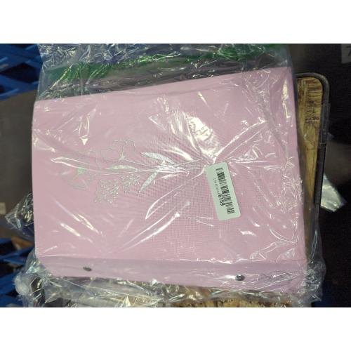 Lanpn Photo Album 4x6 400 Pockets, Linen Photo Albums Holds 400 Vertical Pictures Only Pink