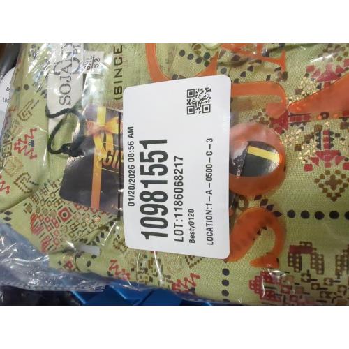 6XL...Sojanya (Since 1958 Men'S Cotton Linen Blue Foil Printed Only Long Kurta