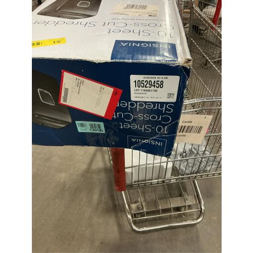 Insignia™ - 10-Sheet Crosscut Paper/CD Shredder - Black