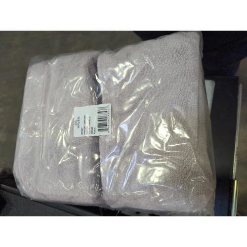 Haven Turkish 6pc Cotton Hand Towel in Lilac Marble