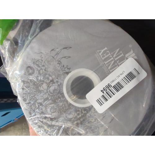 McGinley Mills 2 W Acetate Satin Ribbon, White, 100 Yard Spool