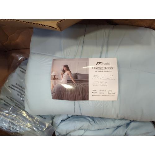 Color blue Sasttie 7piece Comforter Set