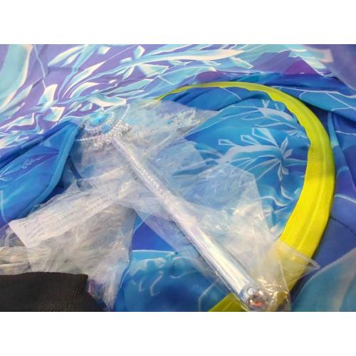 W&O Frozen Princess Tent for Girls with Magical Sound Button, LED Lights, Crown & Wand – Indoor & Outdoor Frozen Tent for Girls Ages 3-7