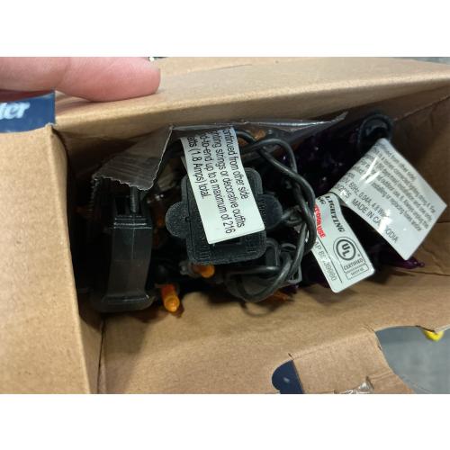 100ct LED Halloween Indoor Outdoor Miniature String Lights Orange/Purple/Black - Hyde and EEK! Boutique™