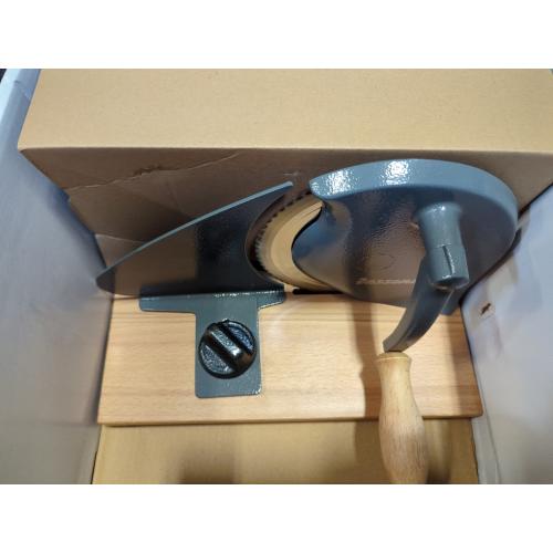 Zassenhaus Original Classic Adjustable Bread Slicer for Uniform Slices - Bread Slicer for Homemade Bread - 18/8 Stainless Steel Blade Sourdough Cutter - Gray, 11.75 x 8