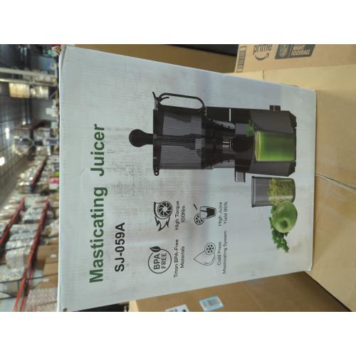 Cold Press Juicer, 5.8 Wide Feed Chute Juice Extractor Machine with 400W, High Juice Yield, Slow Masticating Juicer for Whole Vegetables & Fruits, Dark Grey