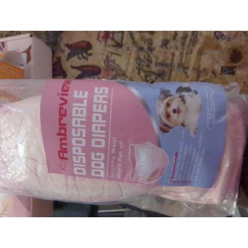 10Pcs Dog Diapers Female,Disposable Pull Up Stretchy Waist Wraps for Female Puppy Dogs in Heat Period, Strong Absorbency | Leak Proof | Elderly | Doggie Training Incontinence S
